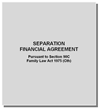 what does a separation agreement look like?