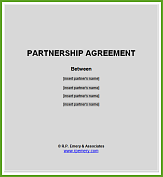 Partnership agreement format