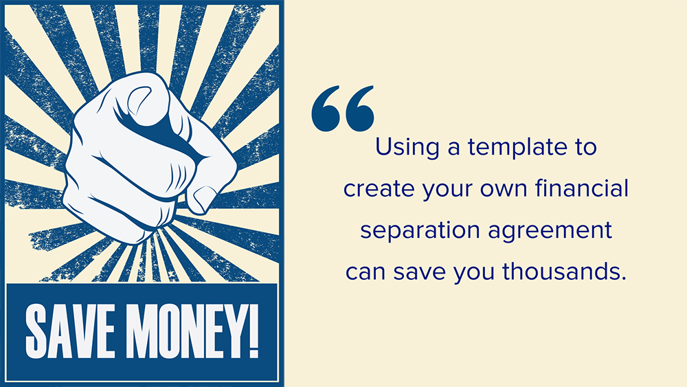 Save money with a separation agreement template Australia