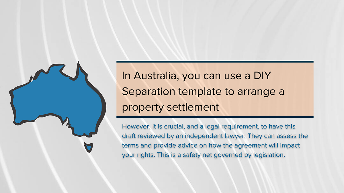 DIY separation agreement template